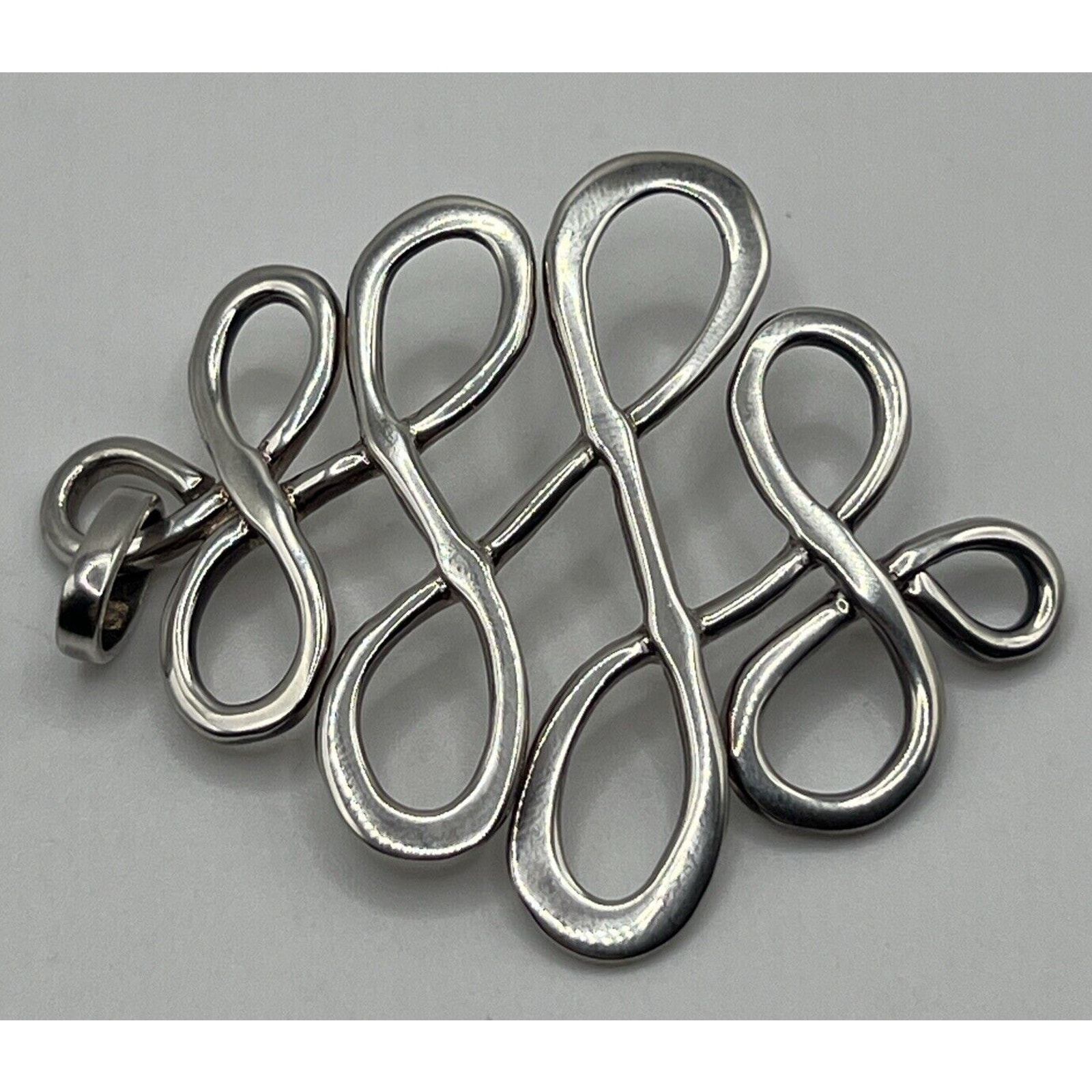 Rlm Studio- Robert Lee Morris Sterling Silver Infinity Pendant On Chain 81$